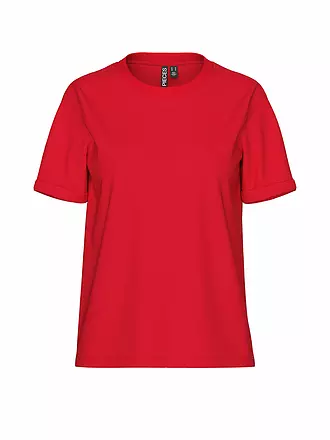 PIECES | T-shirt PCRIA | rot